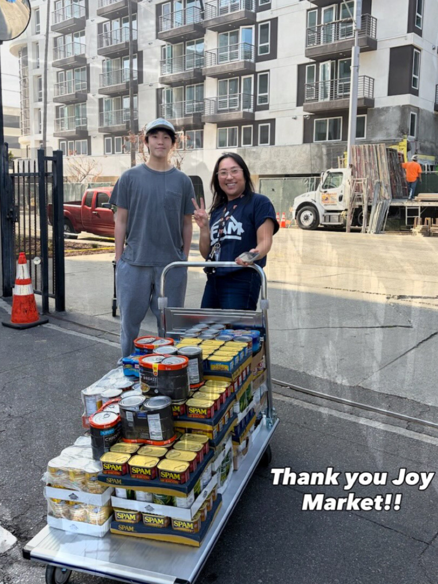 Joy Market food donation delivery in Los Angeles